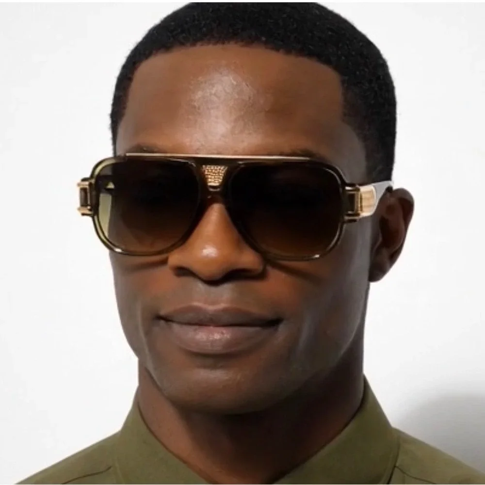 Sunglasses For MEn Hip Hop Streetwear Cholo Square Shades Outfit Rapper Eyewear
